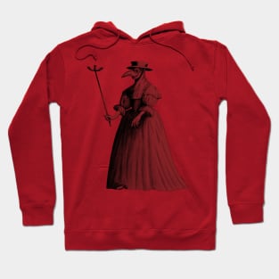 Lady Plague Doctor (red) Hoodie